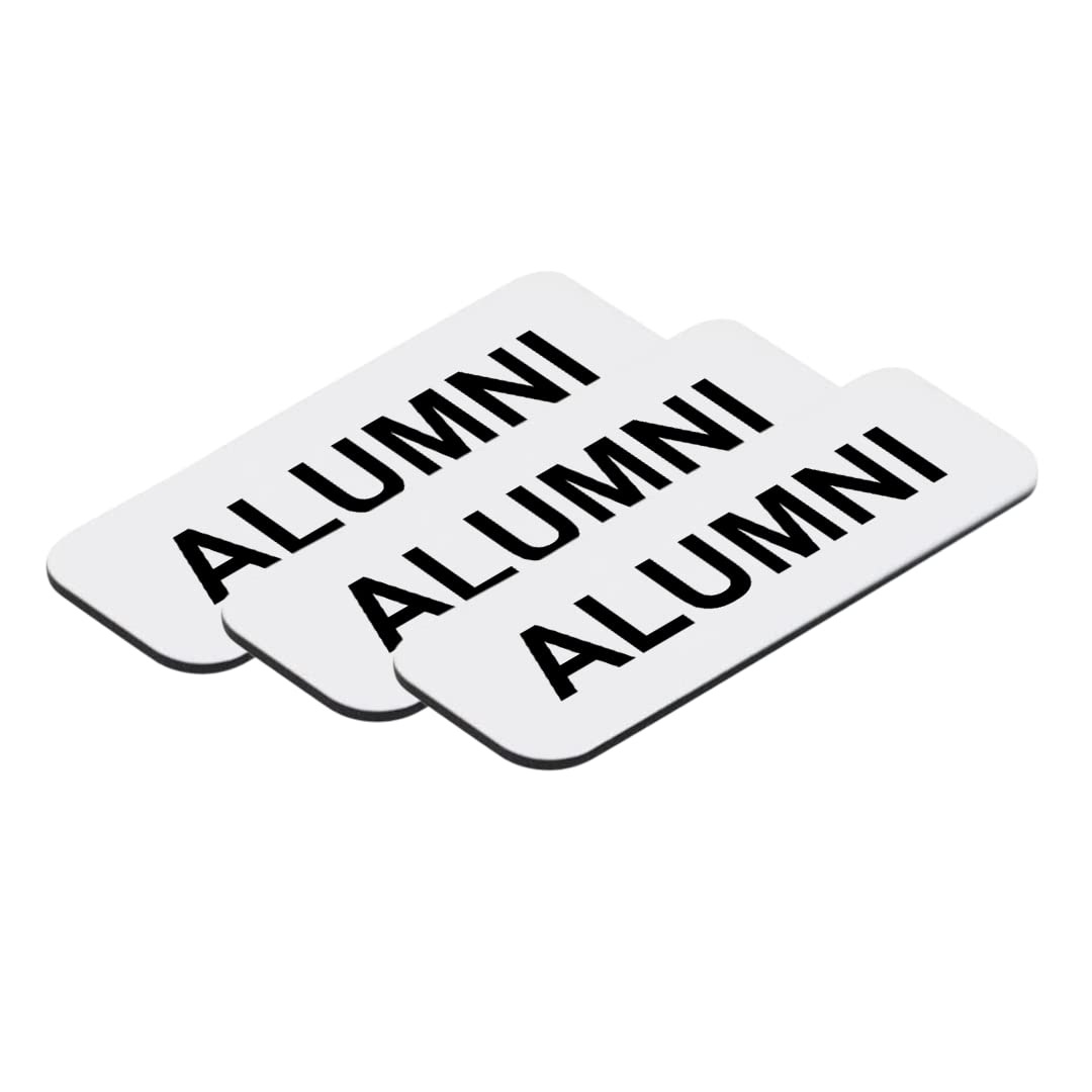 Alumni 1 x 3" Name Tag/Badge, (3 Pack)