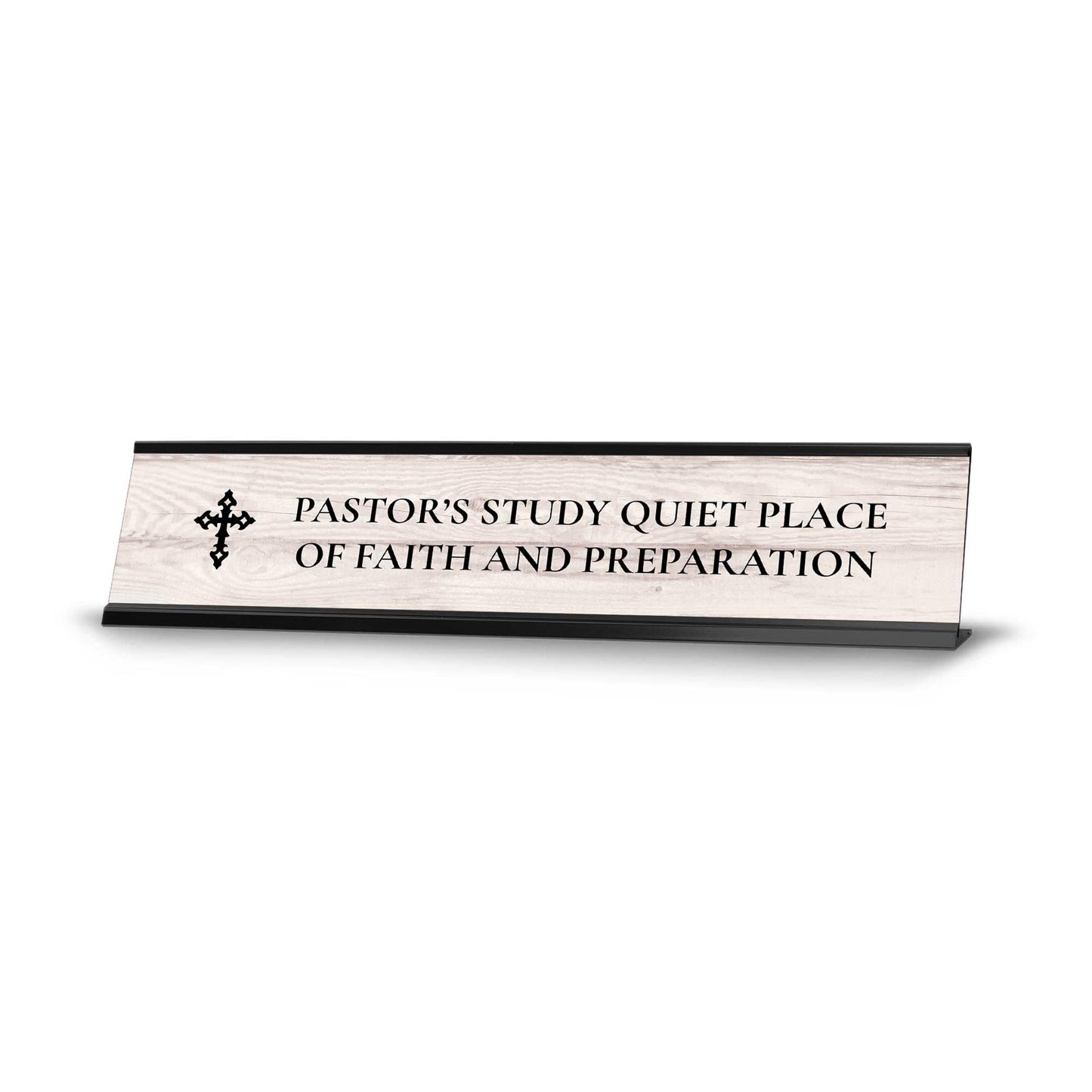 Church Leader Role and Titles 2 x 10" Desk Sign with Aluminium Frame