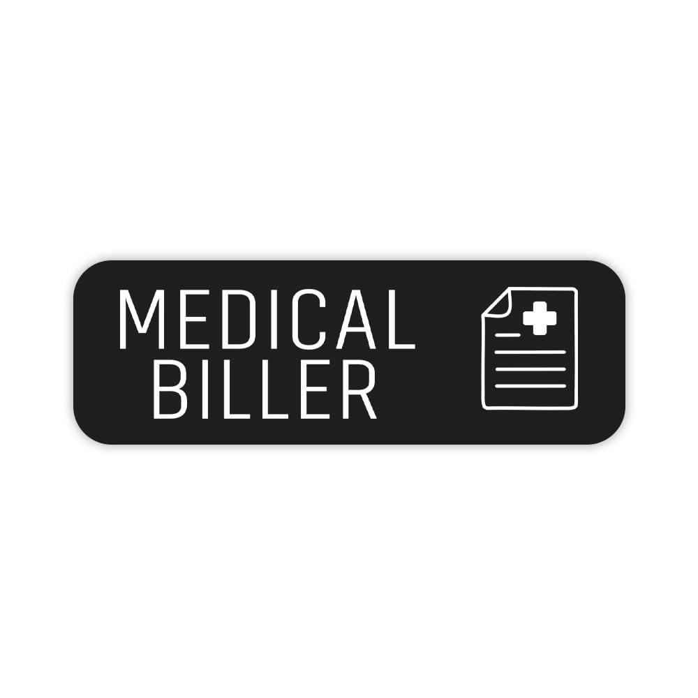 Medical Biller 1 x 3" Rounded Corner Name Badge | Medical Facilities