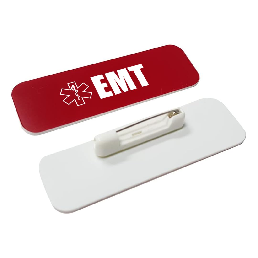 EMT 1 x 3" Rounded Corner Name Badge | Medical Specialism Badges