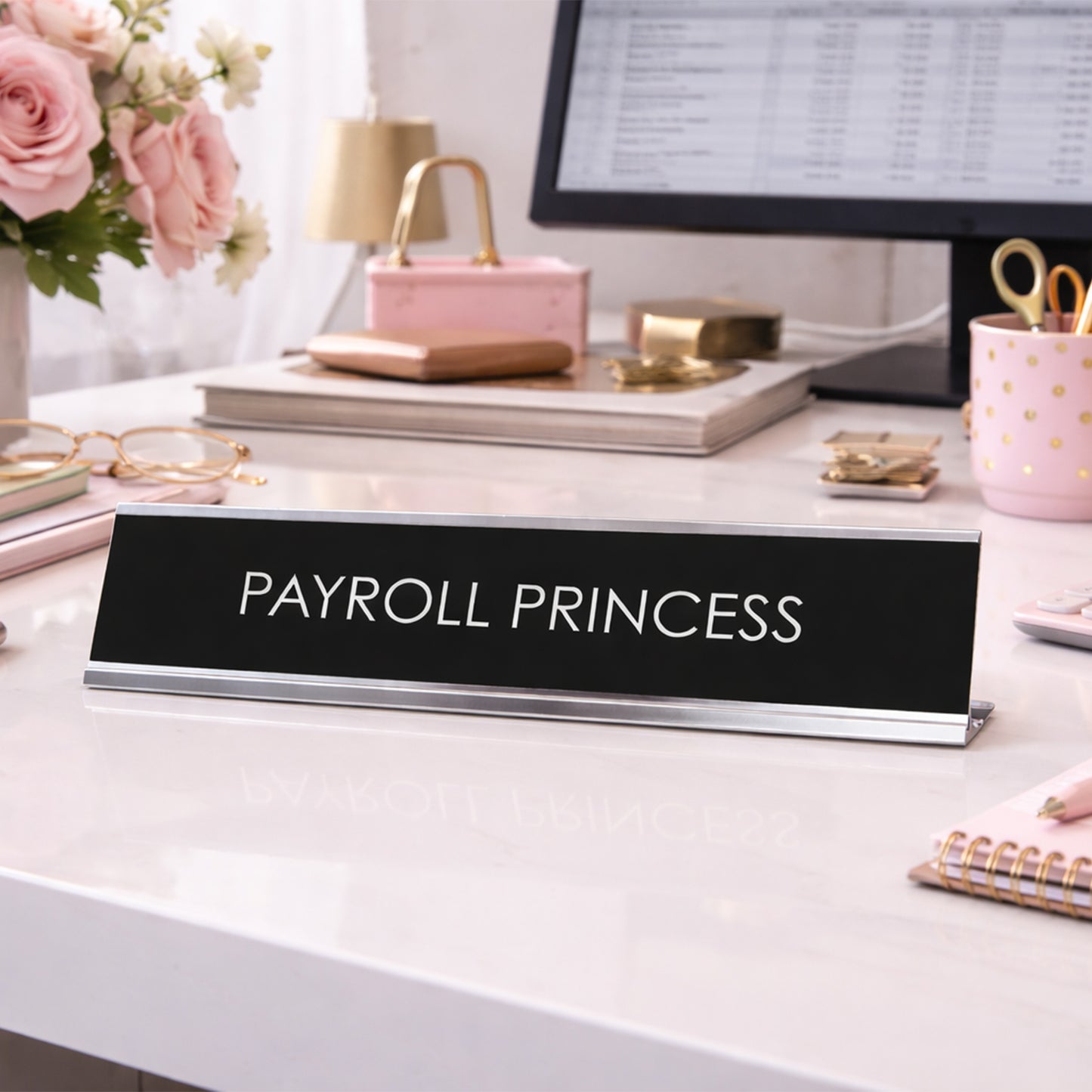 Payroll Princess Novelty Desk Sign