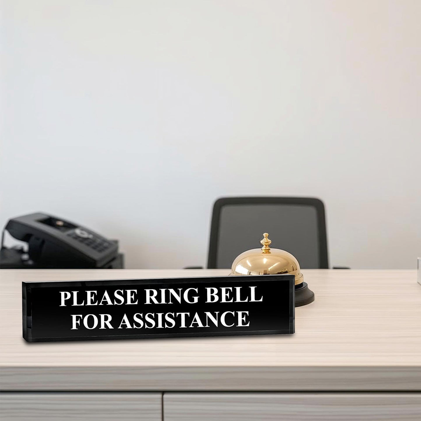 Please Ring Bell For Assistance - Office Desk Accessories D?cor