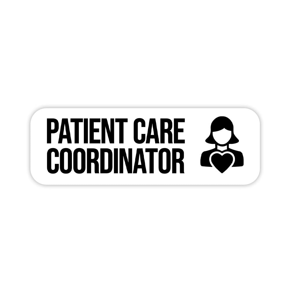 Patient Care Coordinator 1 x 3" Rounded Corner Name Badge | Medical Facilities