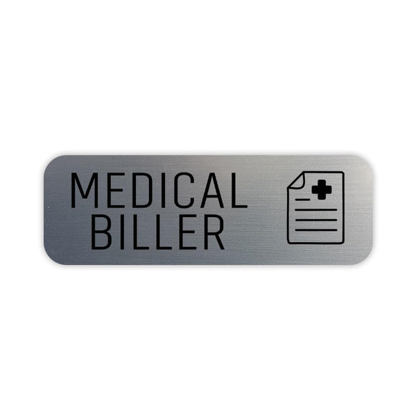 Medical Biller 1 x 3" Rounded Corner Name Badge | Medical Facilities