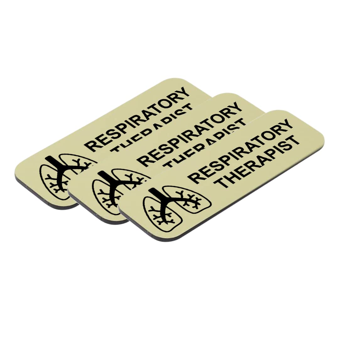 Respiratory Therapist 1" x 3" Name Tag/Badge, (3 Pack)