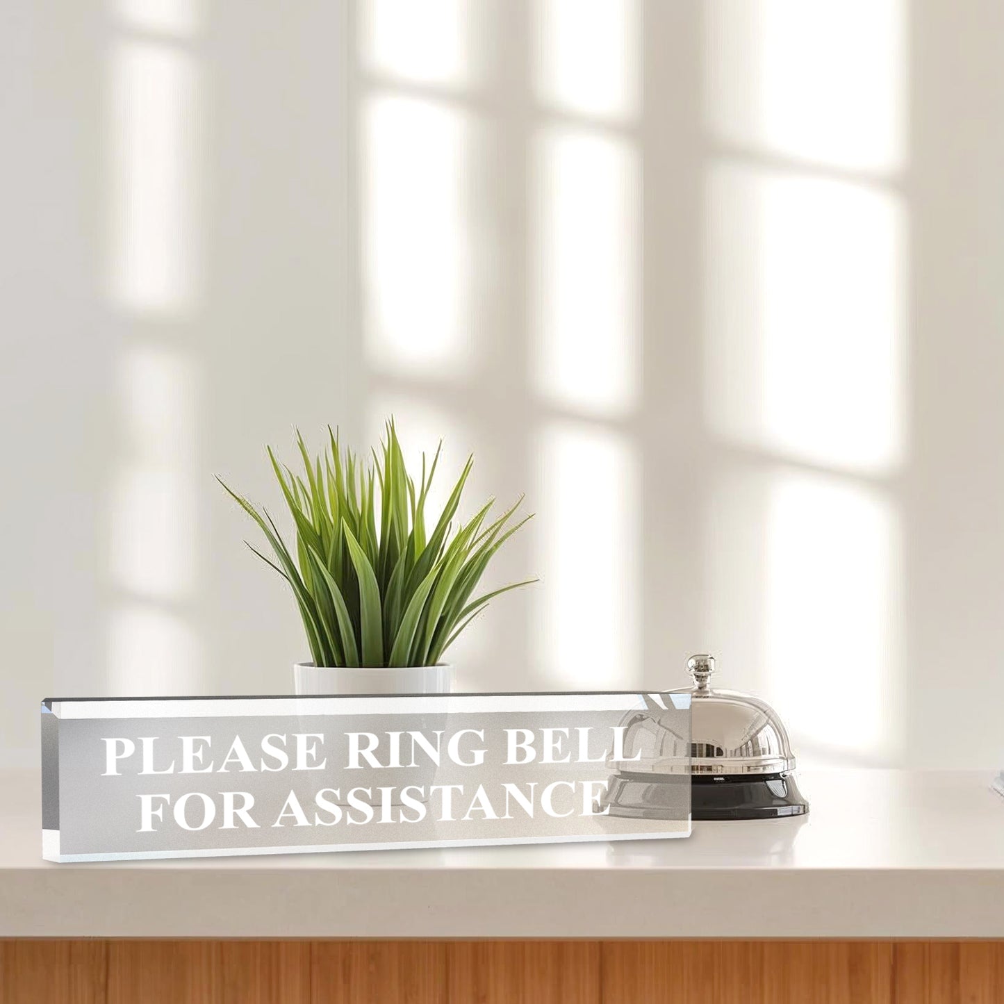 Please Ring Bell For Assistance - Office Desk Accessories D?cor