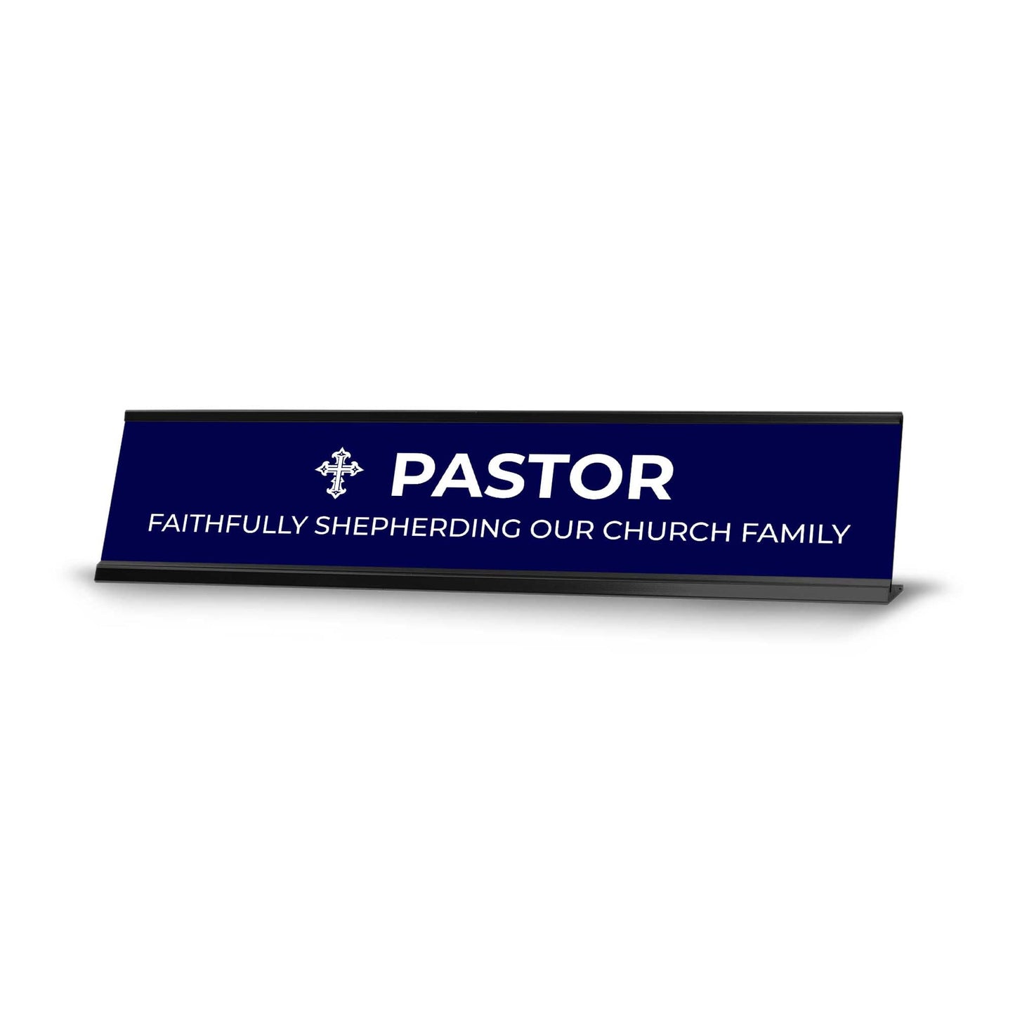 Church Leader Role and Titles 2 x 10" Desk Sign with Aluminium Frame