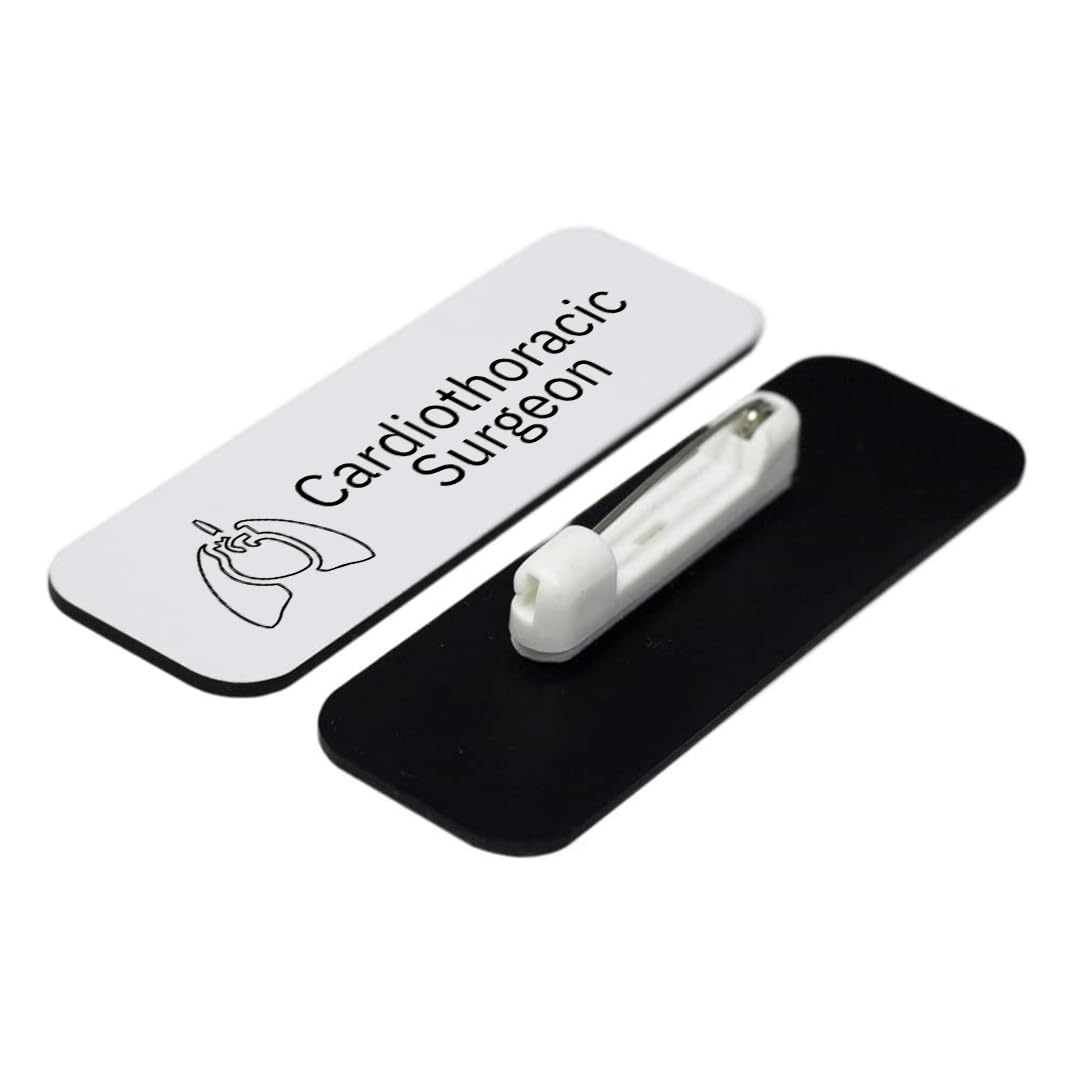 Cardiothoracic Surgeon 1 x 3" Rounded Corner Name Badge | Medical Specialism Badges