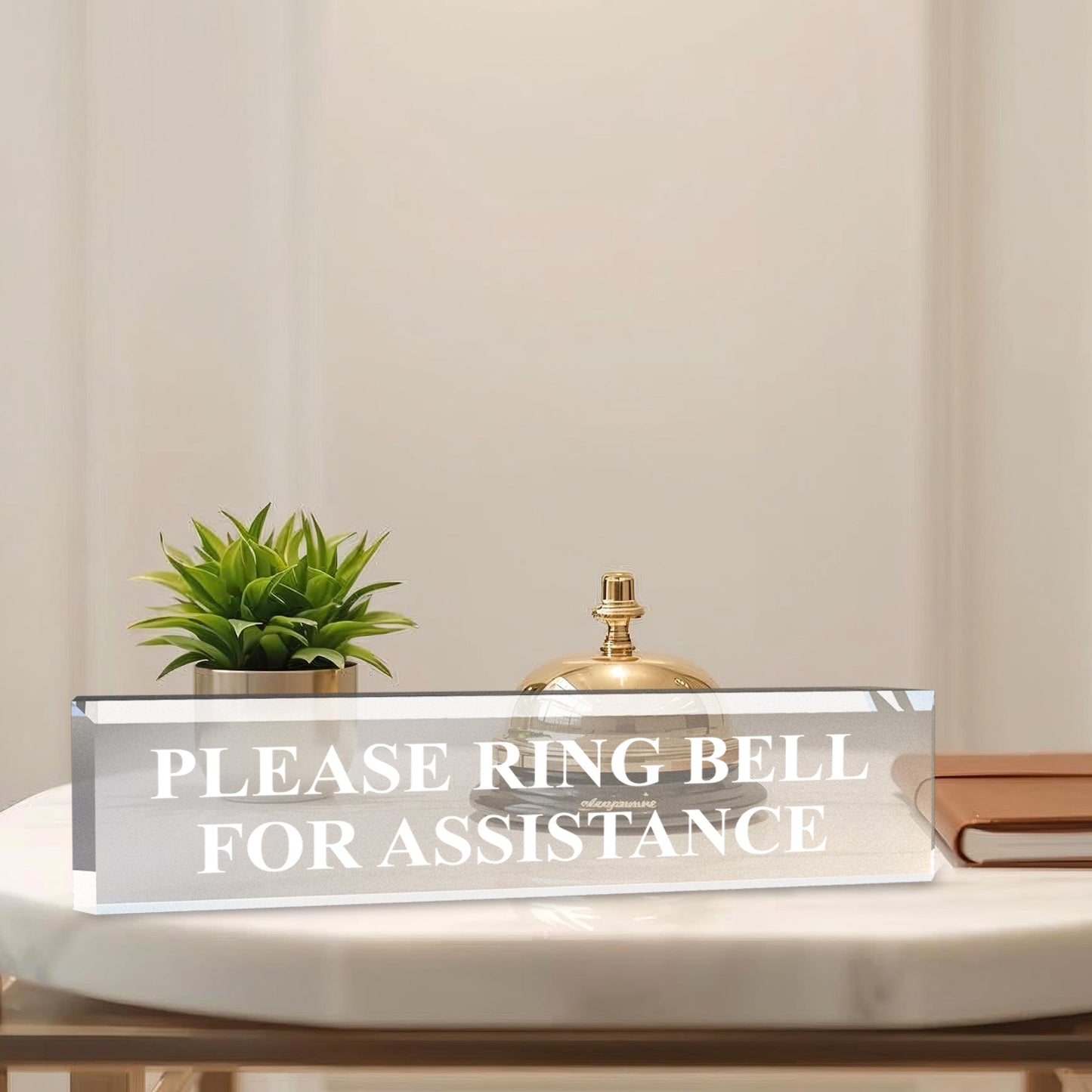 Please Ring Bell For Assistance - Office Desk Accessories D?cor