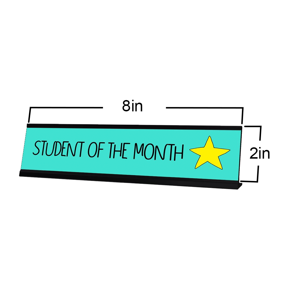 Student of the Month, Student Award Desk Sign (2 x 8")