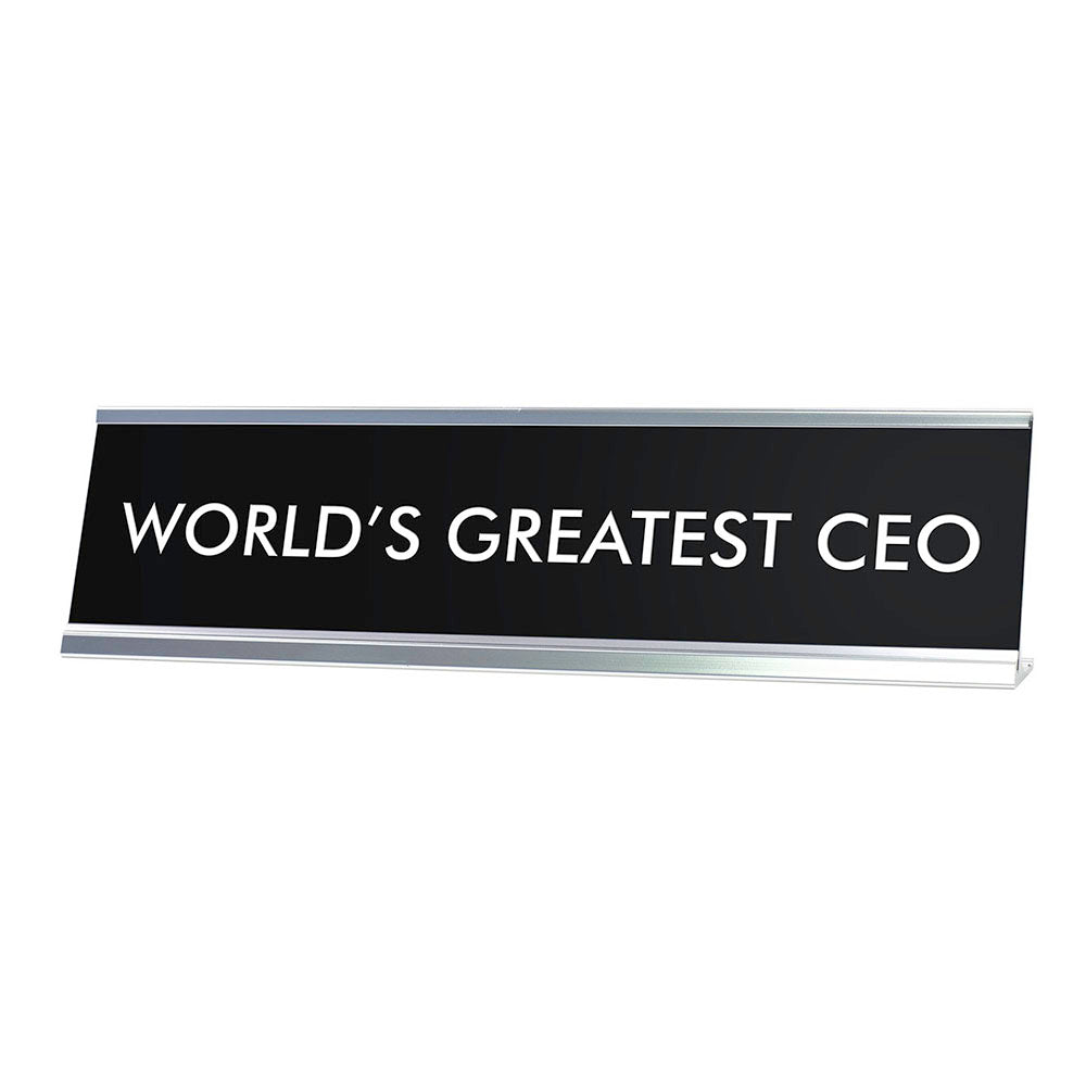 WORLD'S GREATEST CEO Novelty Desk Sign