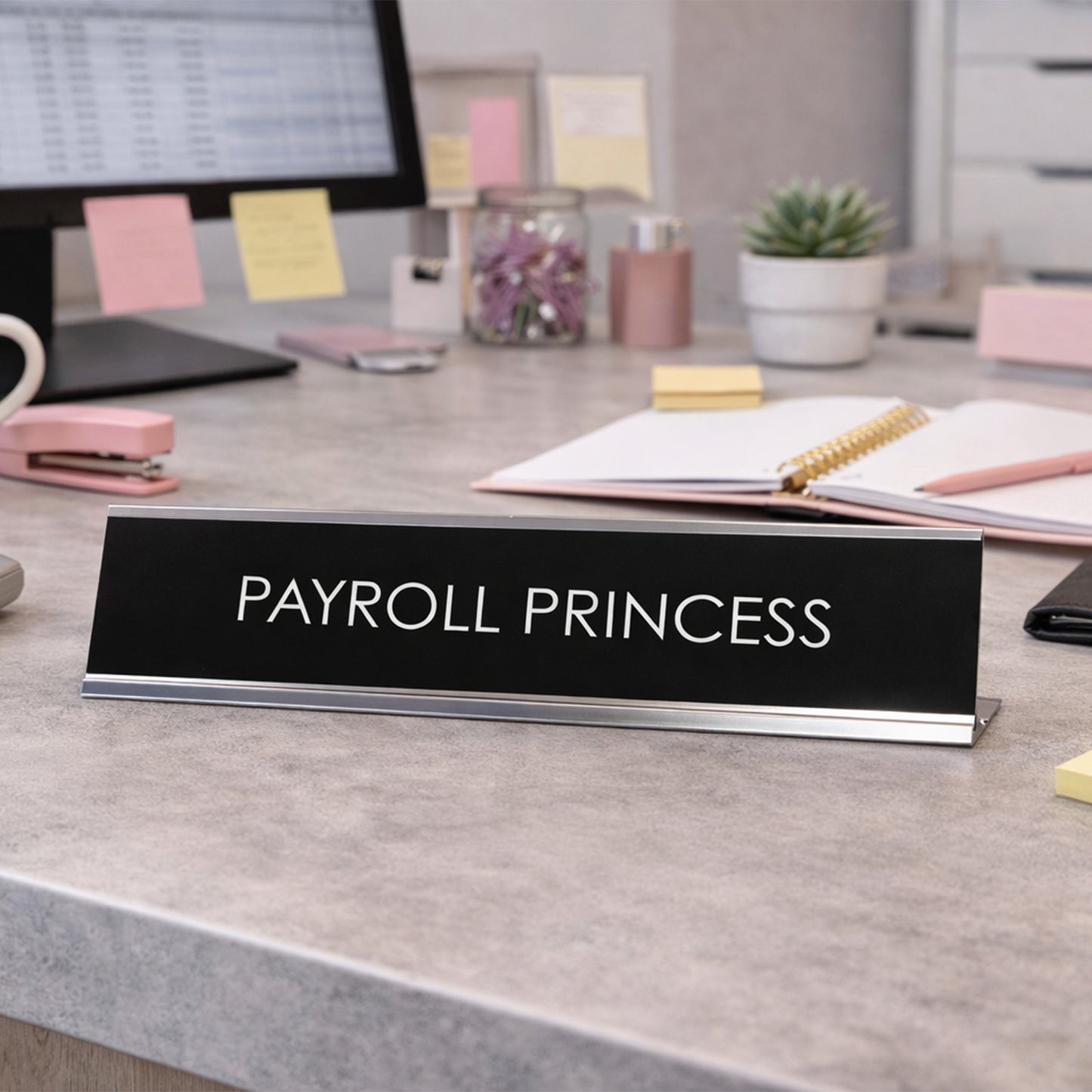 Payroll Princess Novelty Desk Sign