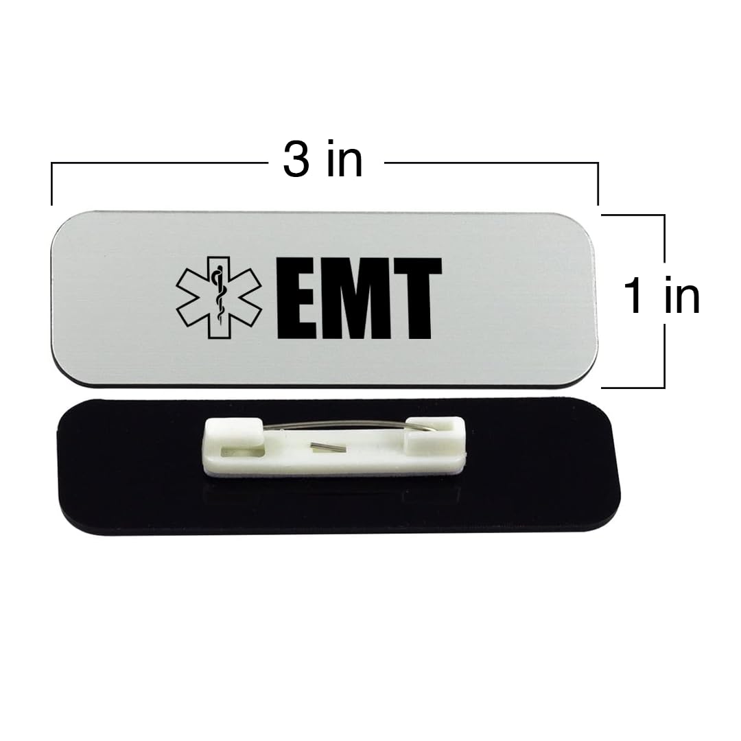 EMT 1 x 3" Rounded Corner Name Badge | Medical Specialism Badges