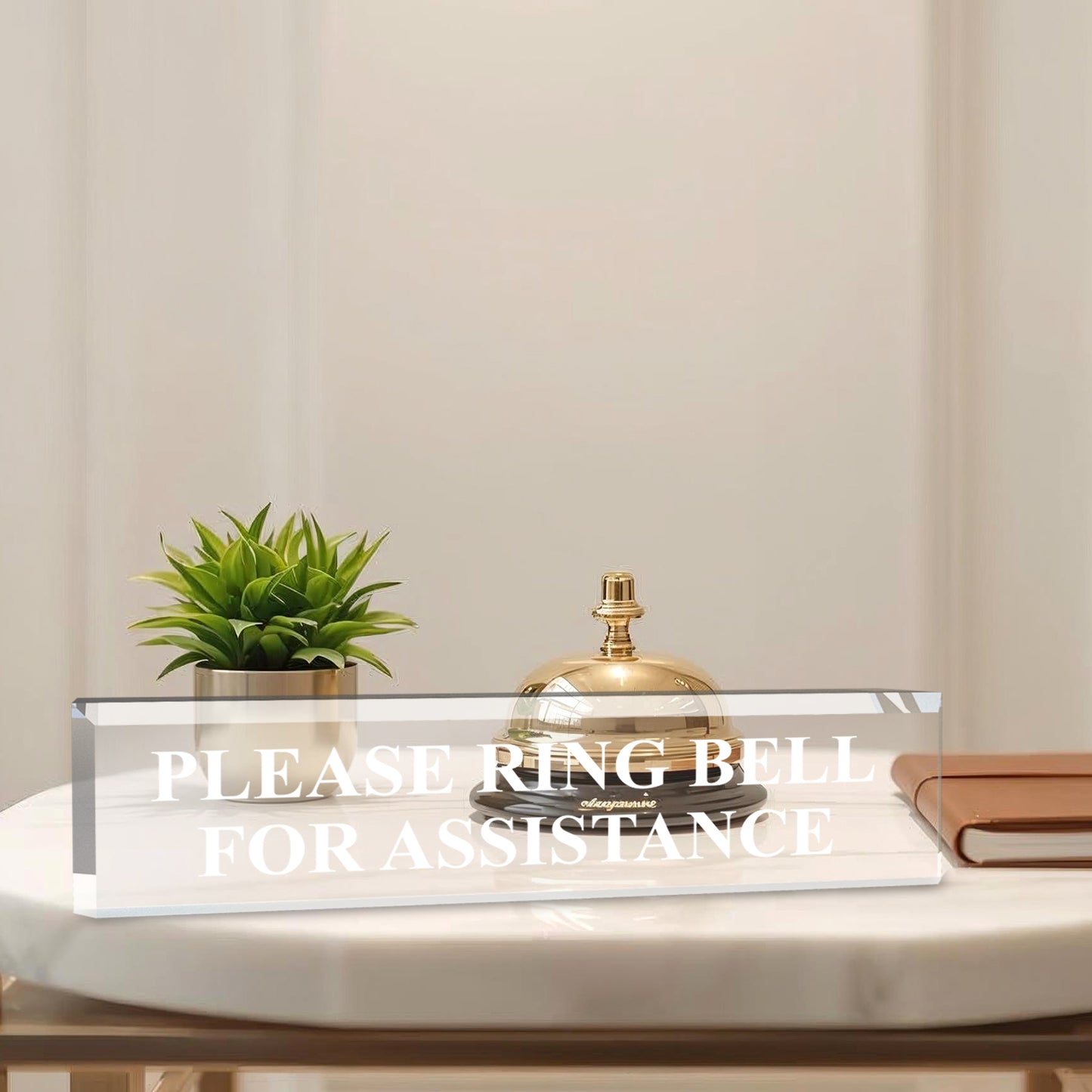 Please Ring Bell For Assistance - Office Desk Accessories D?cor