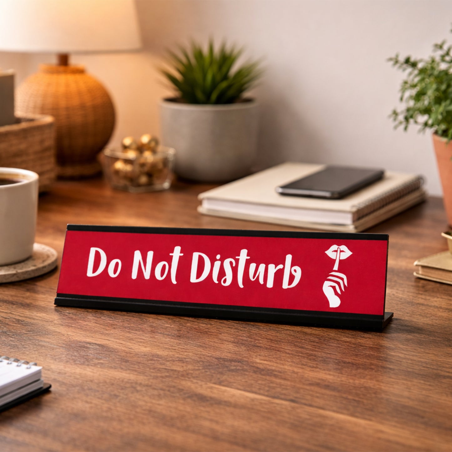 Do Not Disturb, Designer Series Desk Sign Nameplate (2 x 8")