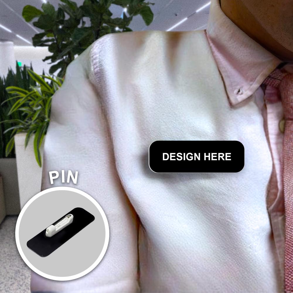 Security Staff 1 x 3" Rounded Corner Name Badge | Medical Facilities