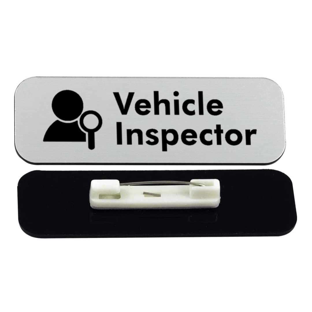 Signs ByLITA Vehicle Inspector Graphic 1 x 3" Name Tag/Badge