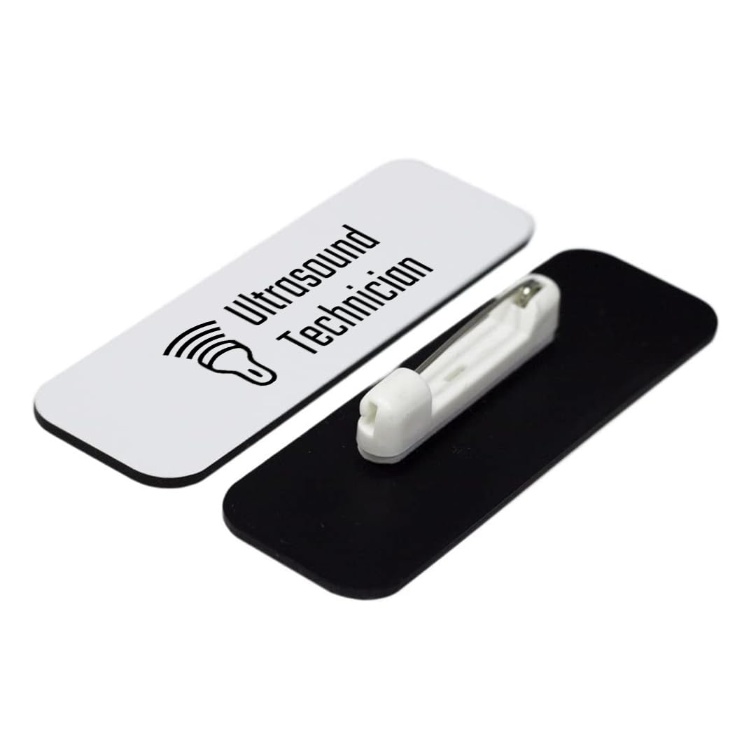 Ultrasound Technician 1 x 3" Rounded Corner Name Badge | Medical Specialism Badges
