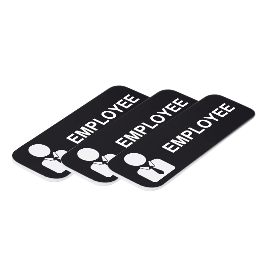 Employee 1 x 3" Name Tag/Badge, (3 Pack)
