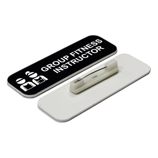 Group Fitness Instructor 1 x 3" Name Tag/Badge - Name Tag Badge
