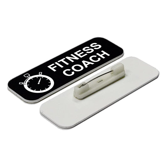 Fitness Coach 1 x 3" Name Tag/Badge - Name Tag Badge