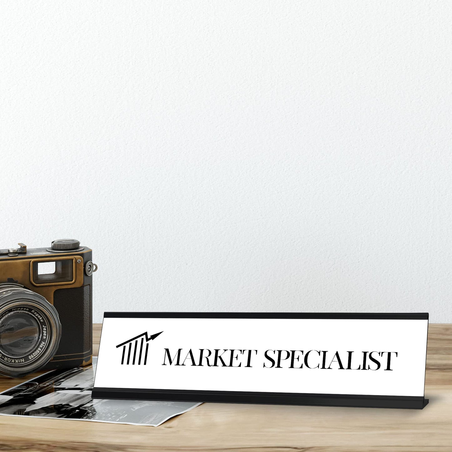 Market Specialist, Classy Design, Novelty Nameplate Desk Sign [2 x 8¨]