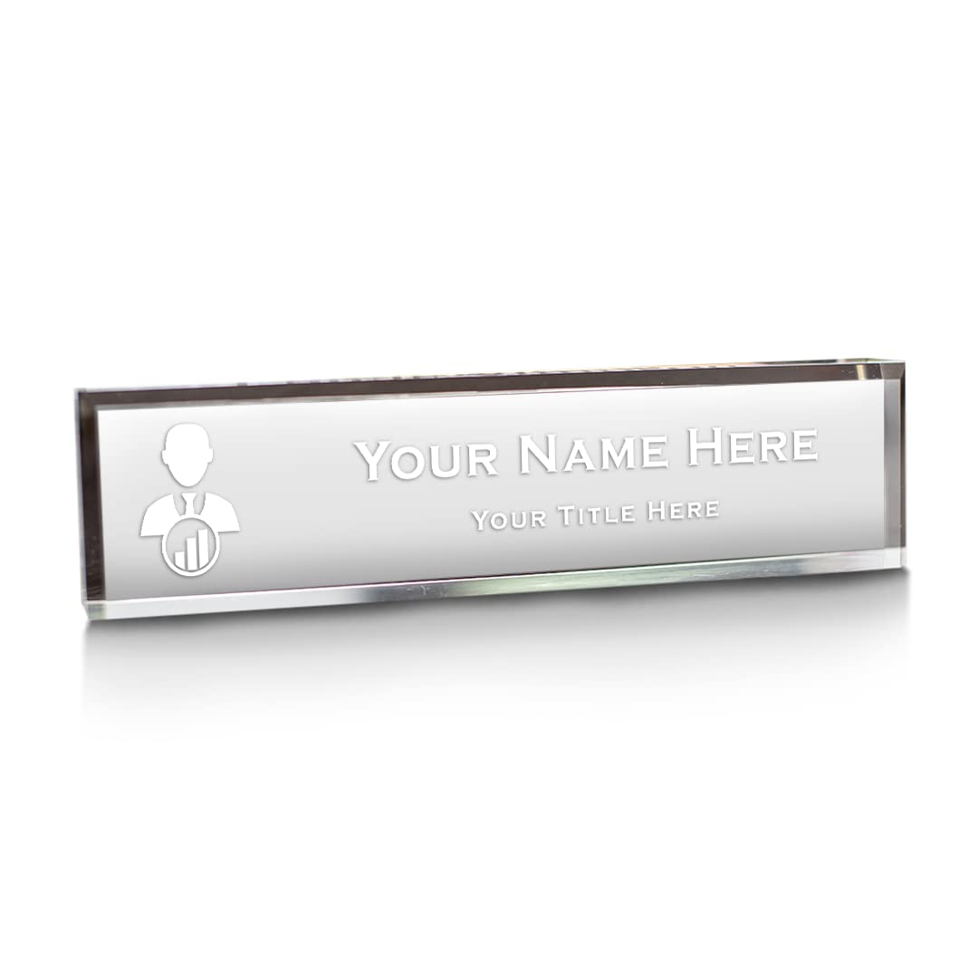 Account manager, Personalized Acrylic Desk Sign (2 x 10")