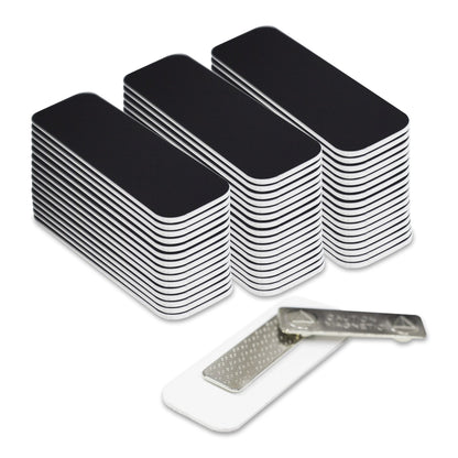 Plastic Blank Name Badge (Black)