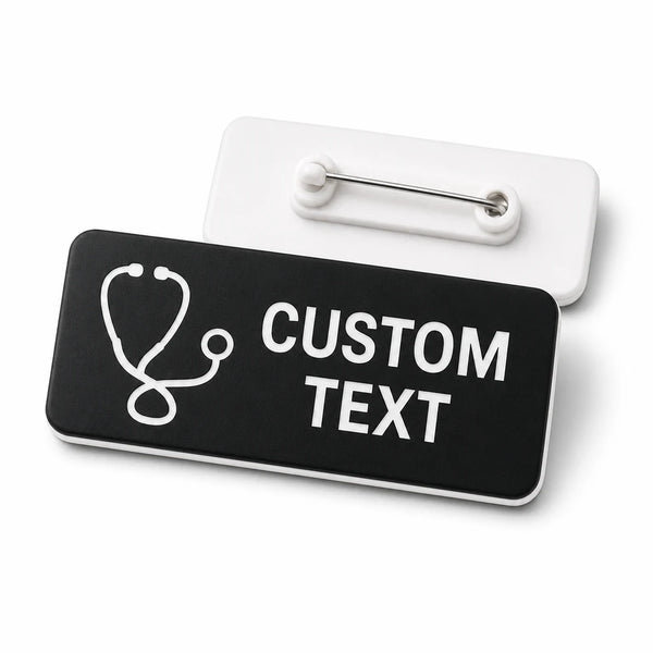 Custom 1x3 Stethoscope Badge