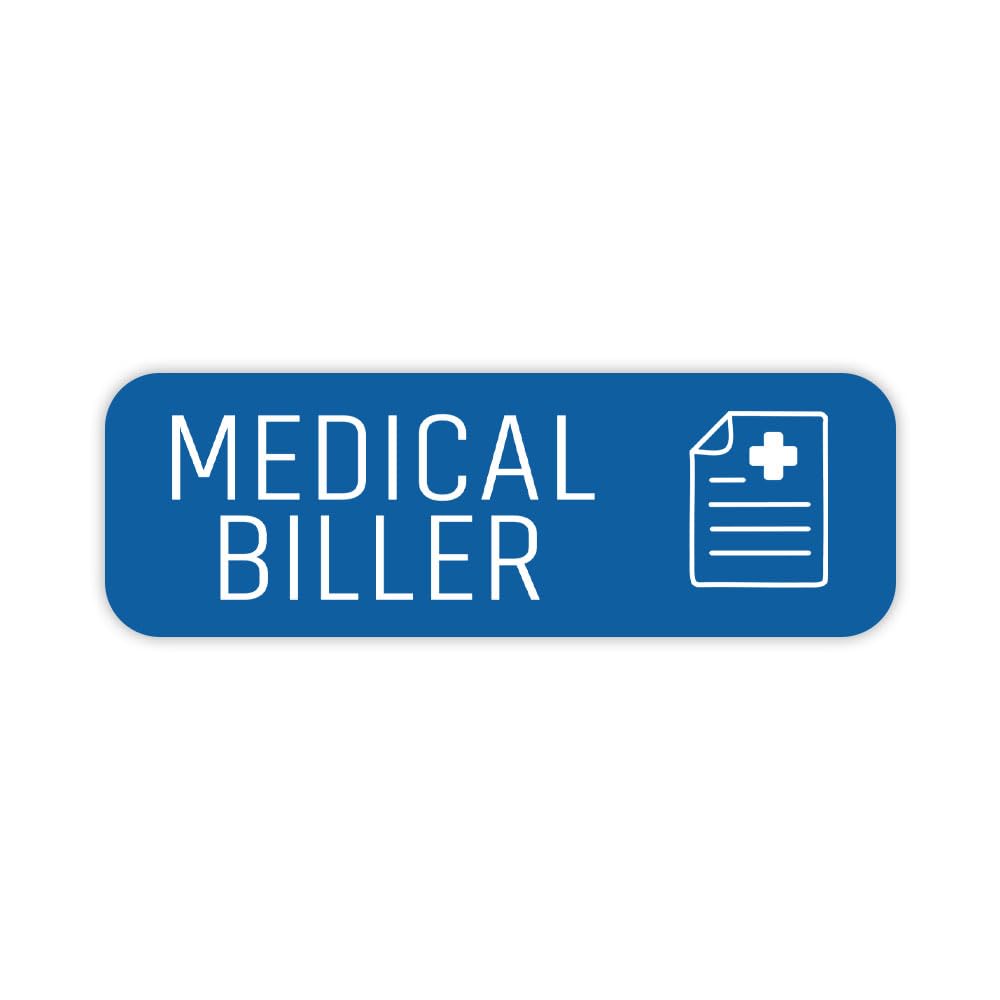 Medical Biller 1 x 3" Rounded Corner Name Badge | Medical Facilities