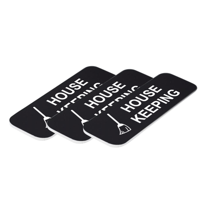 House Keeping 1 x 3" Name Tag/Badge, (3 Pack)