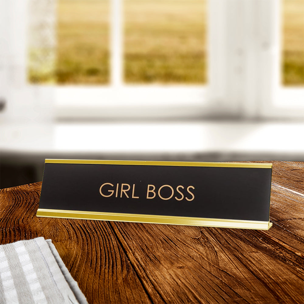 Girl Boss Novelty Desk Sign