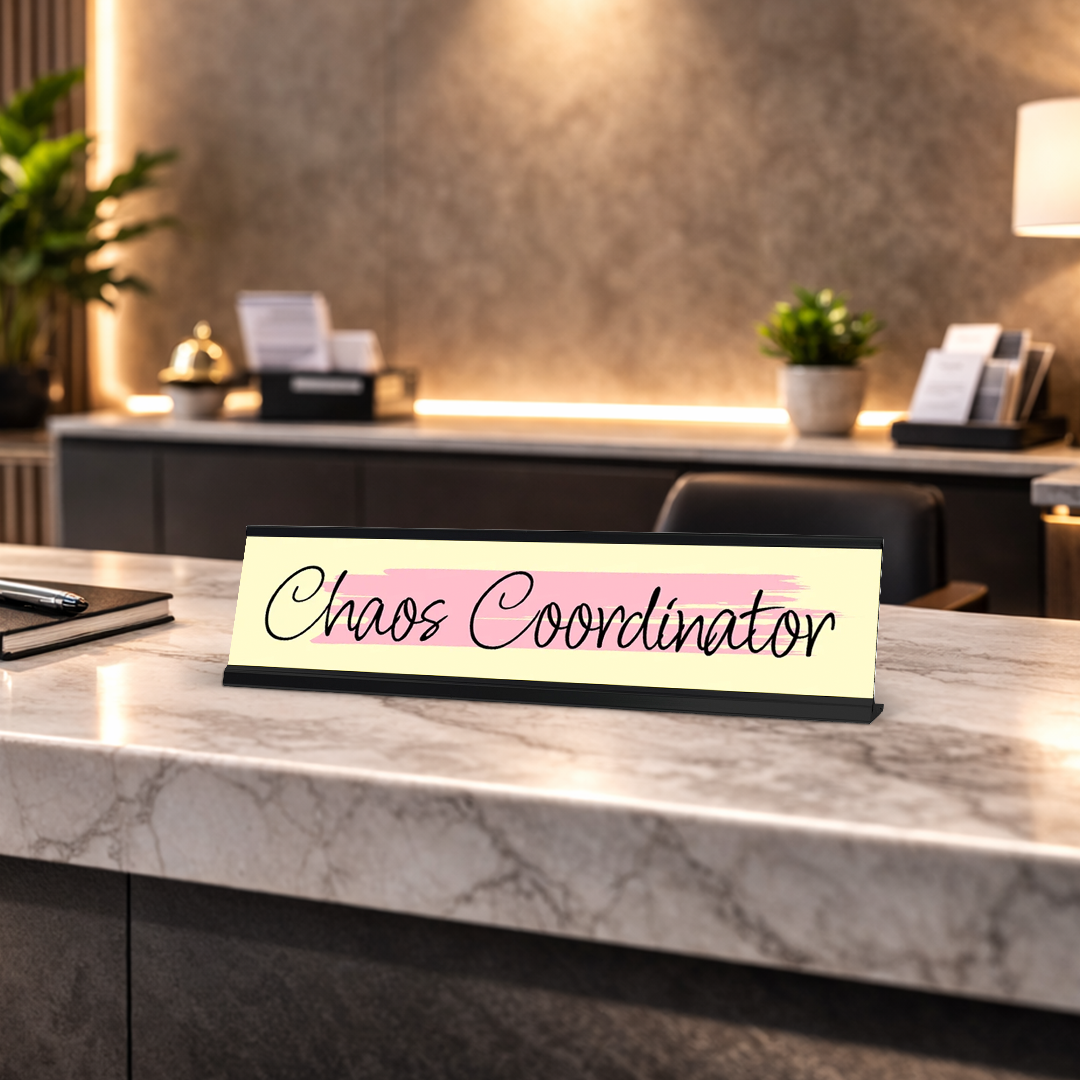 Employee of the Month, Floral Designer Desk Sign (2 x 8")