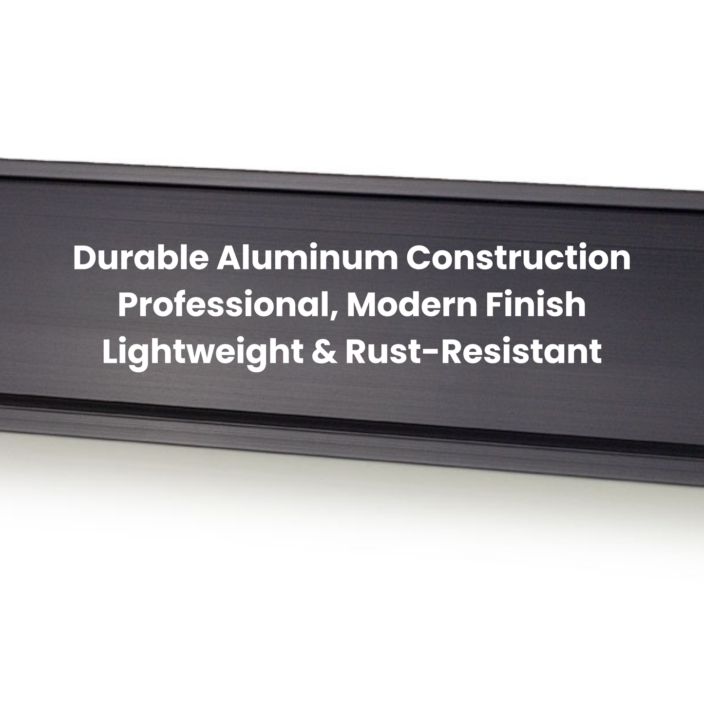 Office Desk Name Plate Holder - 2" x 8" / 2" x 10"
