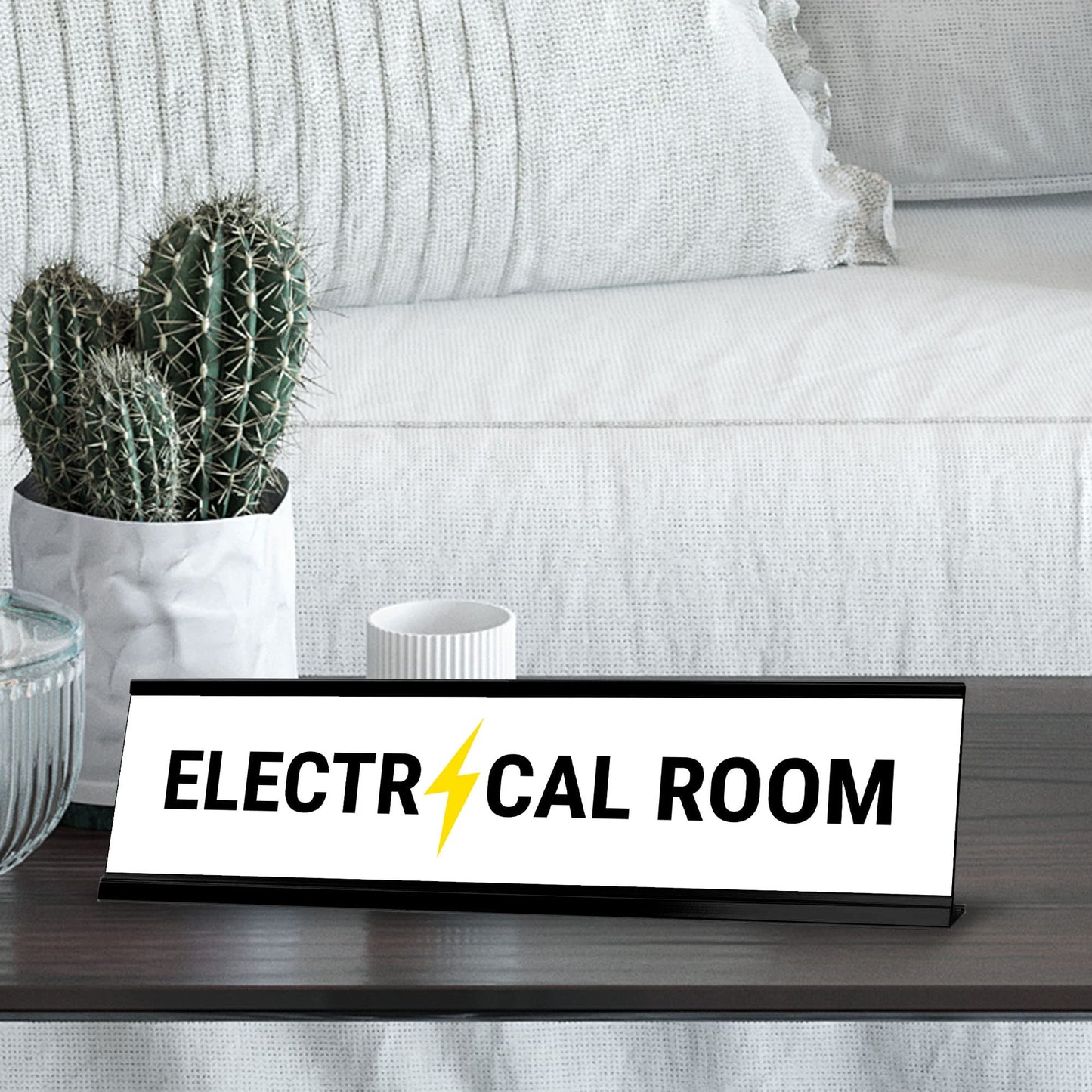 Electrical Room Desk Sign (2 x 8")