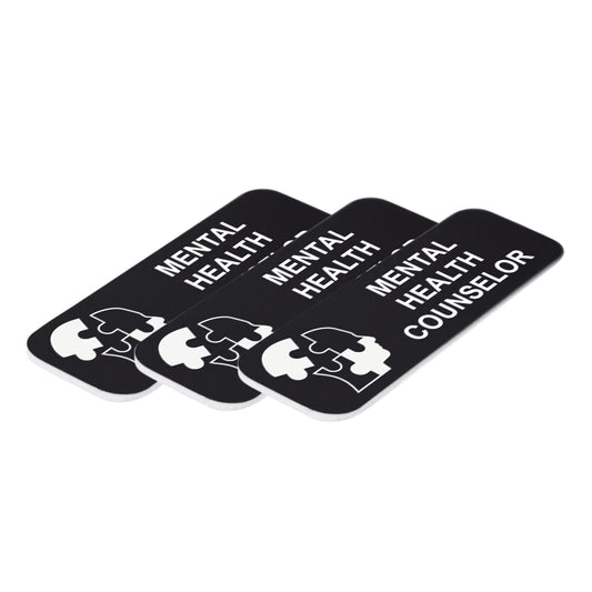 Mental Health Counselor 1" x 3" Name Tag/Badge - Name Tag Badge