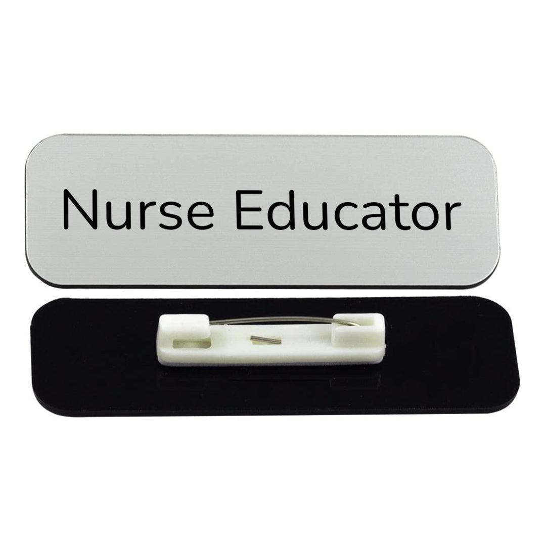 Nurse Educator 1 x 3" Rounded Corner Name Badge | Medical Specialism Badges