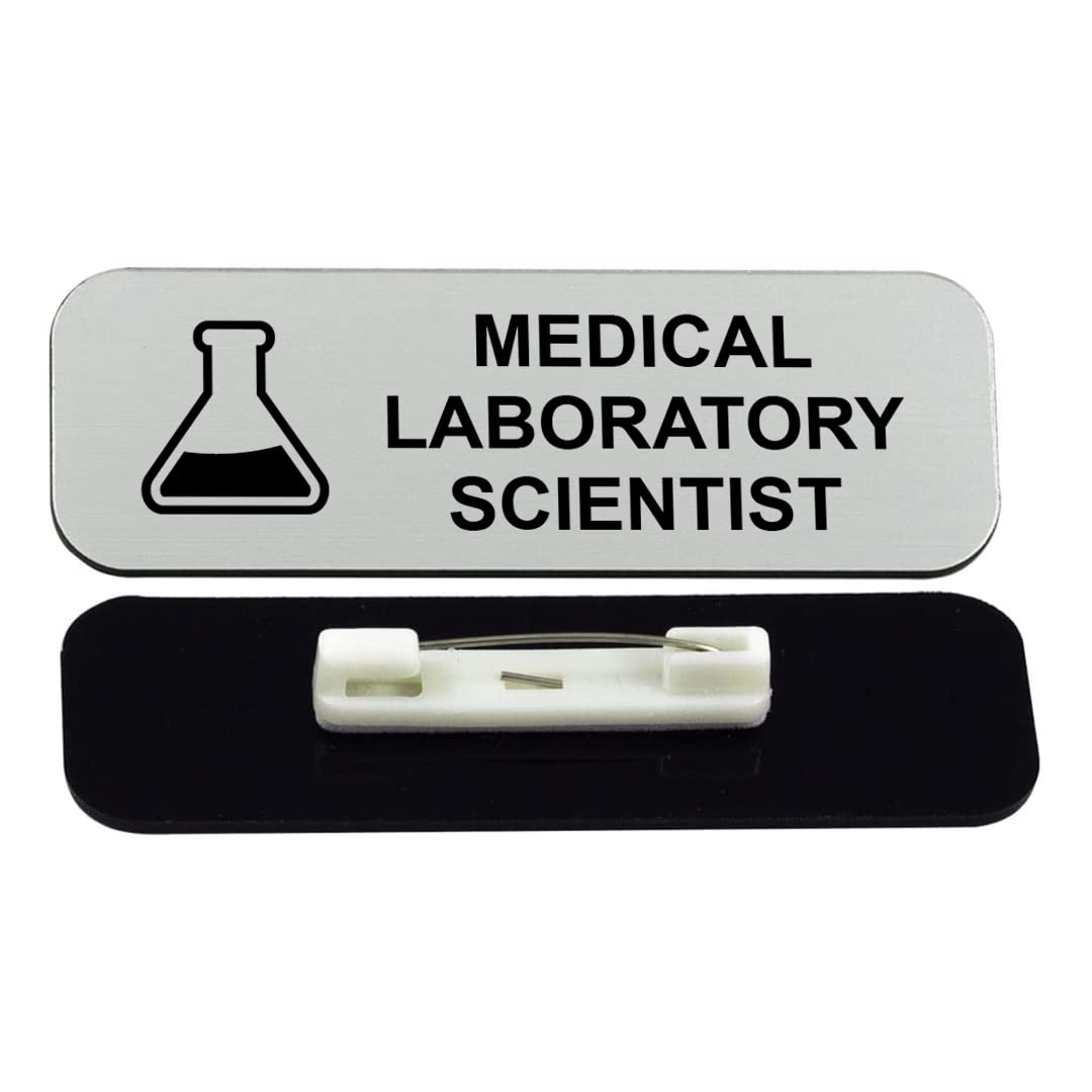 Medical laboratory scientist 1 x 3" Name Tag/Badge, (3 Pack)