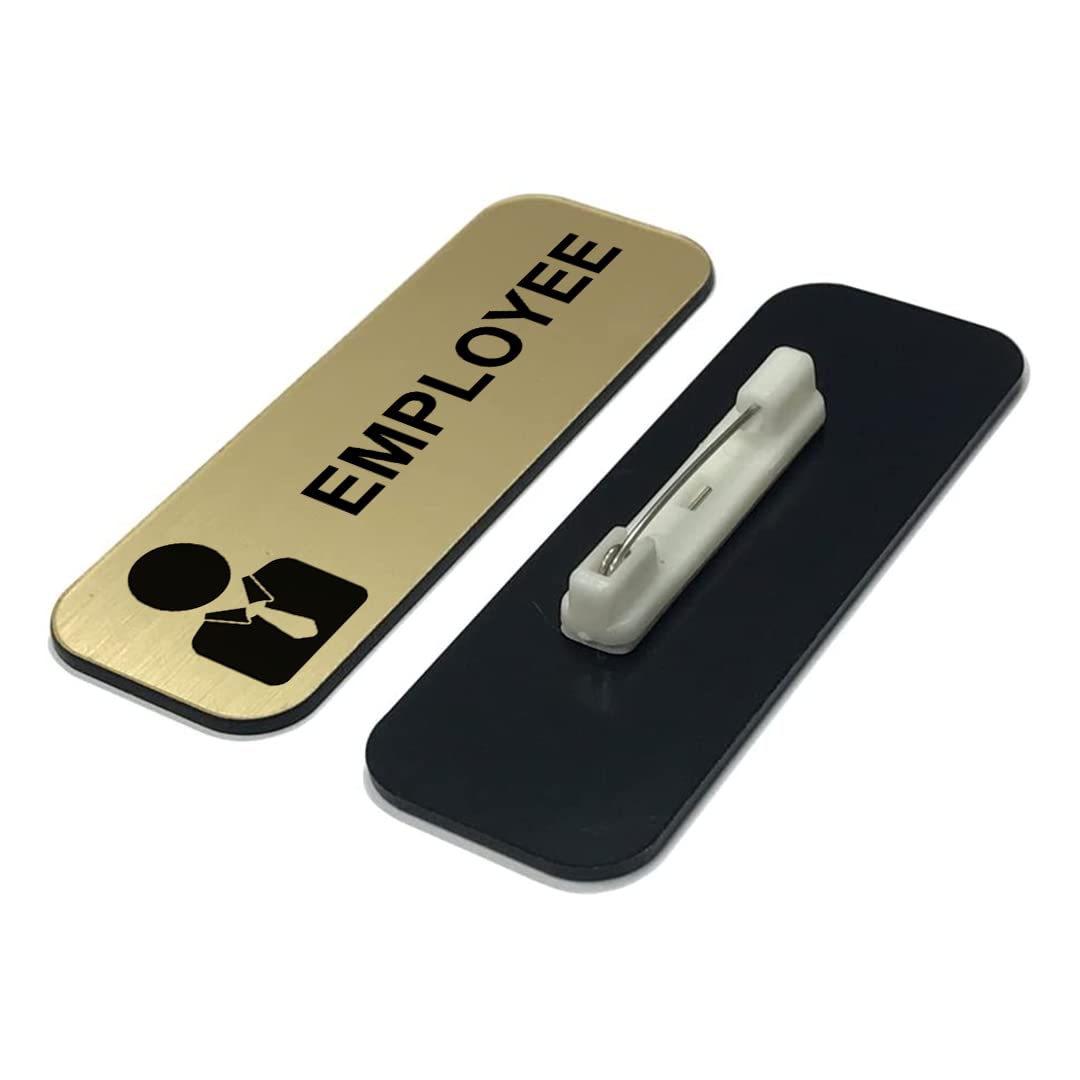 Employee 1 x 3" Name Tag/Badge, (3 Pack)