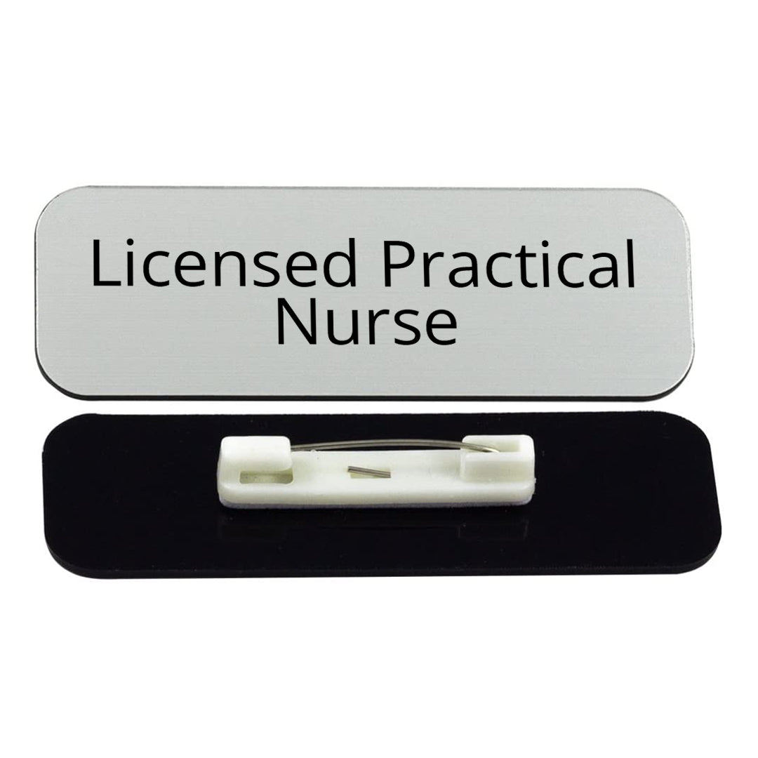Licensed Practical Nurse 1 x 3" Rounded Corner Name Badge | Medical Specialism Badges