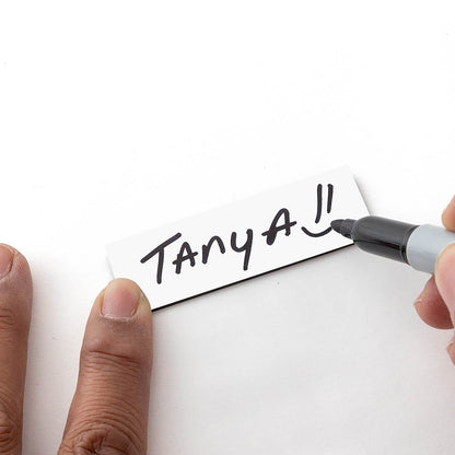 1" x 3" Name Tag Badge Blanks with Magnetic Backing - 50 Pack