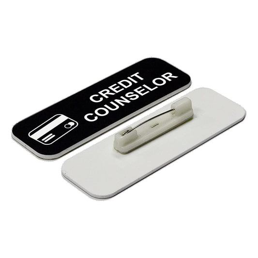 Credit Counselor 1 x 3" Name Tag/Badge - Name Tag Badge