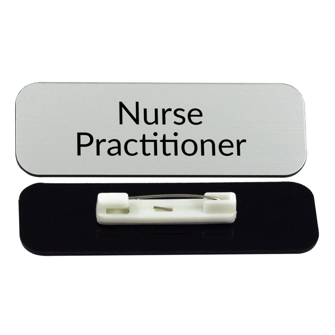 Nurse Practitioner 1 x 3" Rounded Corner Name Badge | Medical Specialism Badges