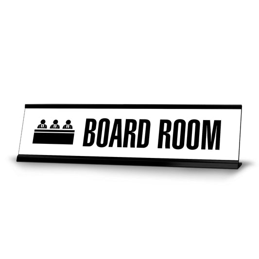 Board room, Group Black Frame, Desk Sign - Office Desk Sign
