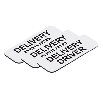 Delivery Driver 1 x 3" Name Tag/Badge, (3 Pack)