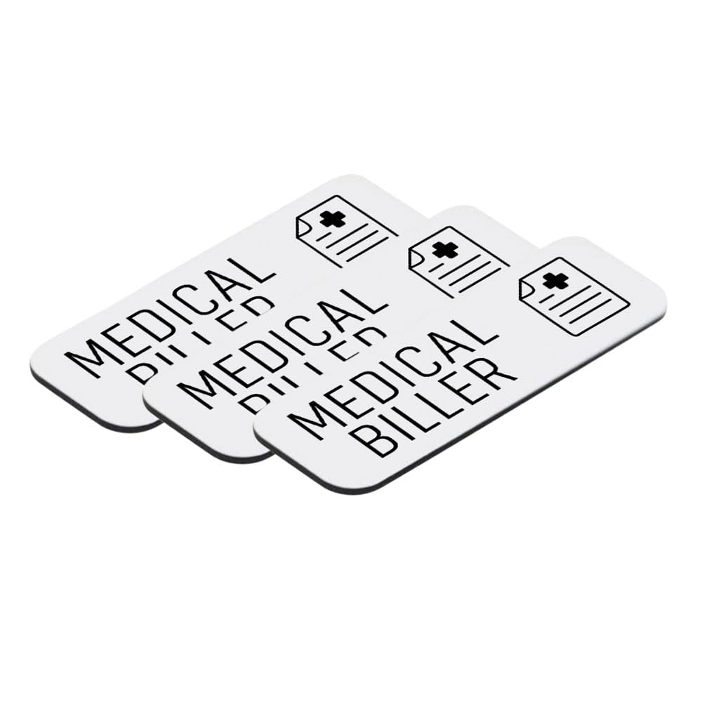 Medical Biller 1 x 3" Rounded Corner Name Badge | Medical Facilities