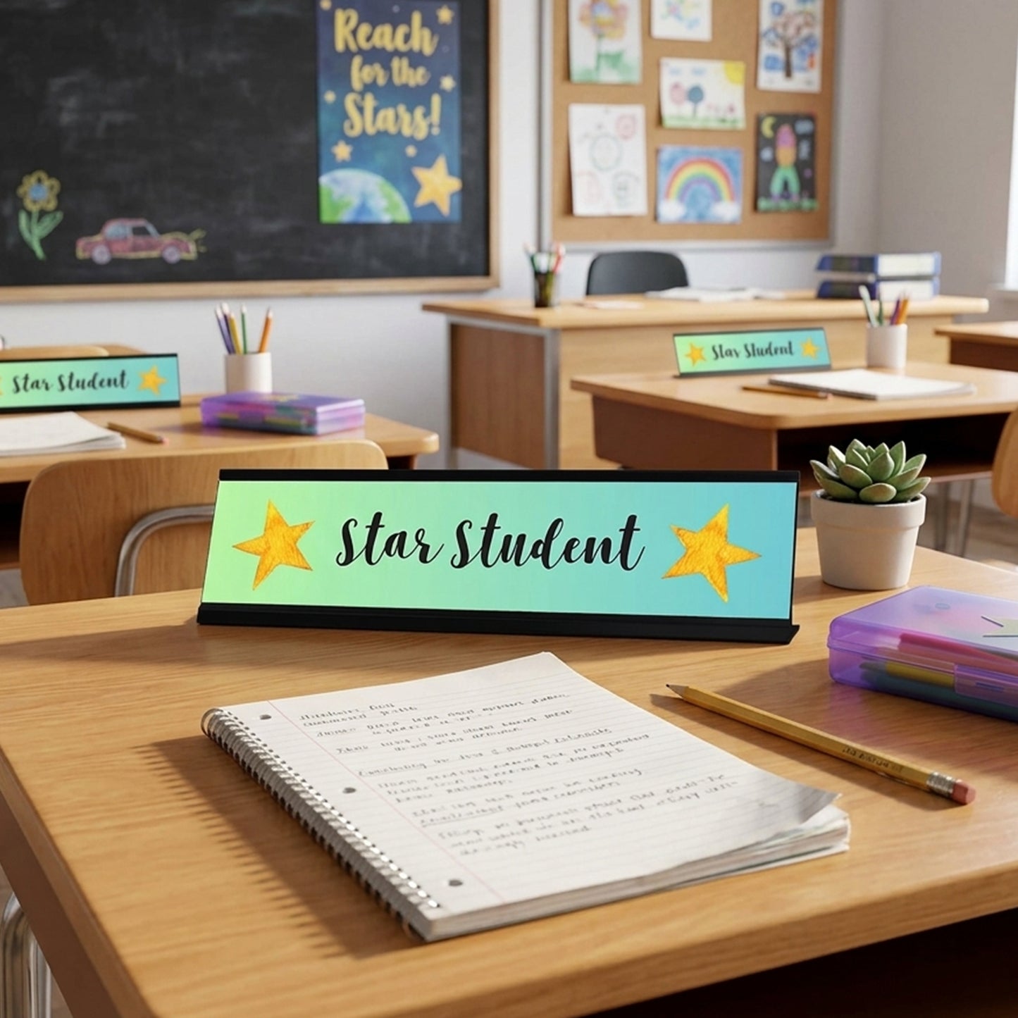 Star Student, Achievement Award Desk Sign (2 x 8")