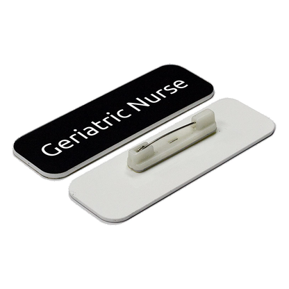 Geriatric Nurse 1 x 3" Rounded Corner Name Badge | Medical Specialism Badges