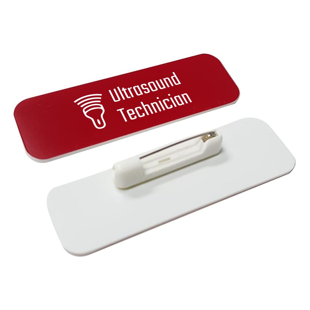 Ultrasound Technician 1 x 3" Rounded Corner Name Badge | Medical Specialism Badges