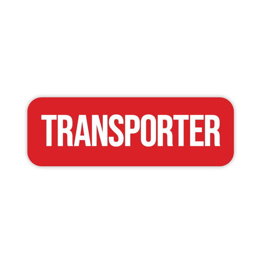 Transporter 1 x 3" Rounded Corner Name Badge - Name Tag Badge